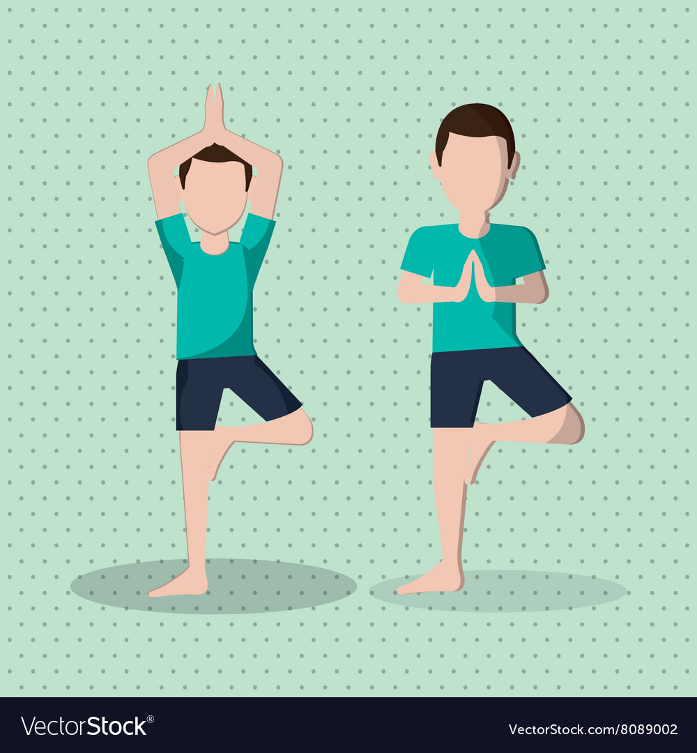 Yoga icon design Royalty Free Vector Image - VectorStock