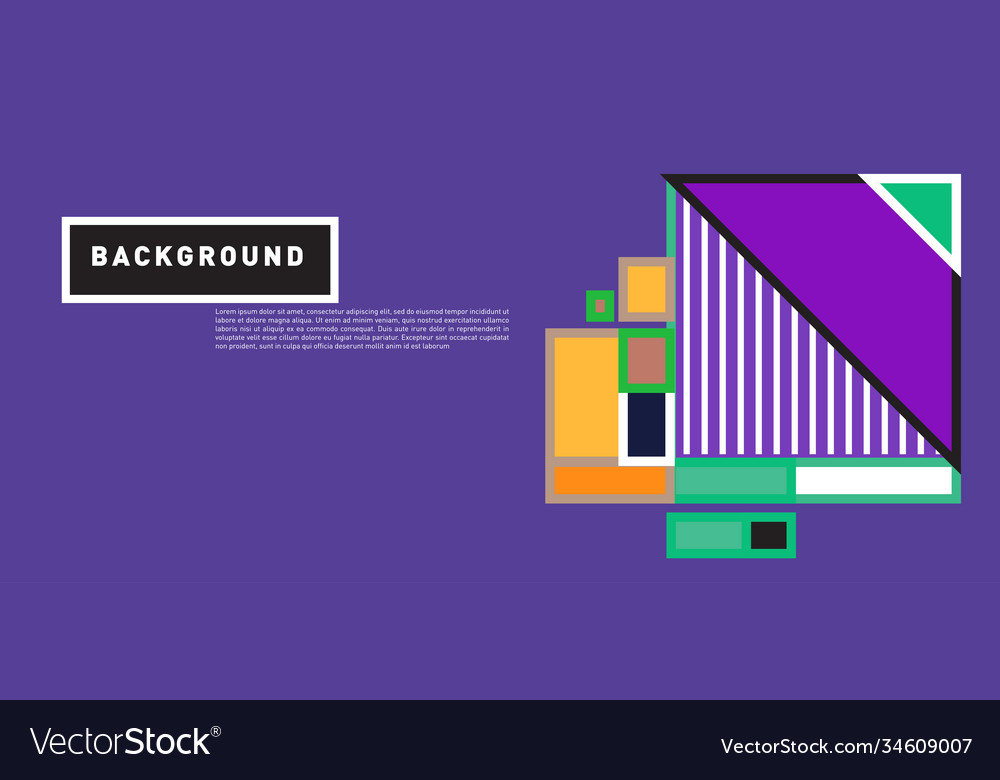 Abstract colorful rectangle background for banner