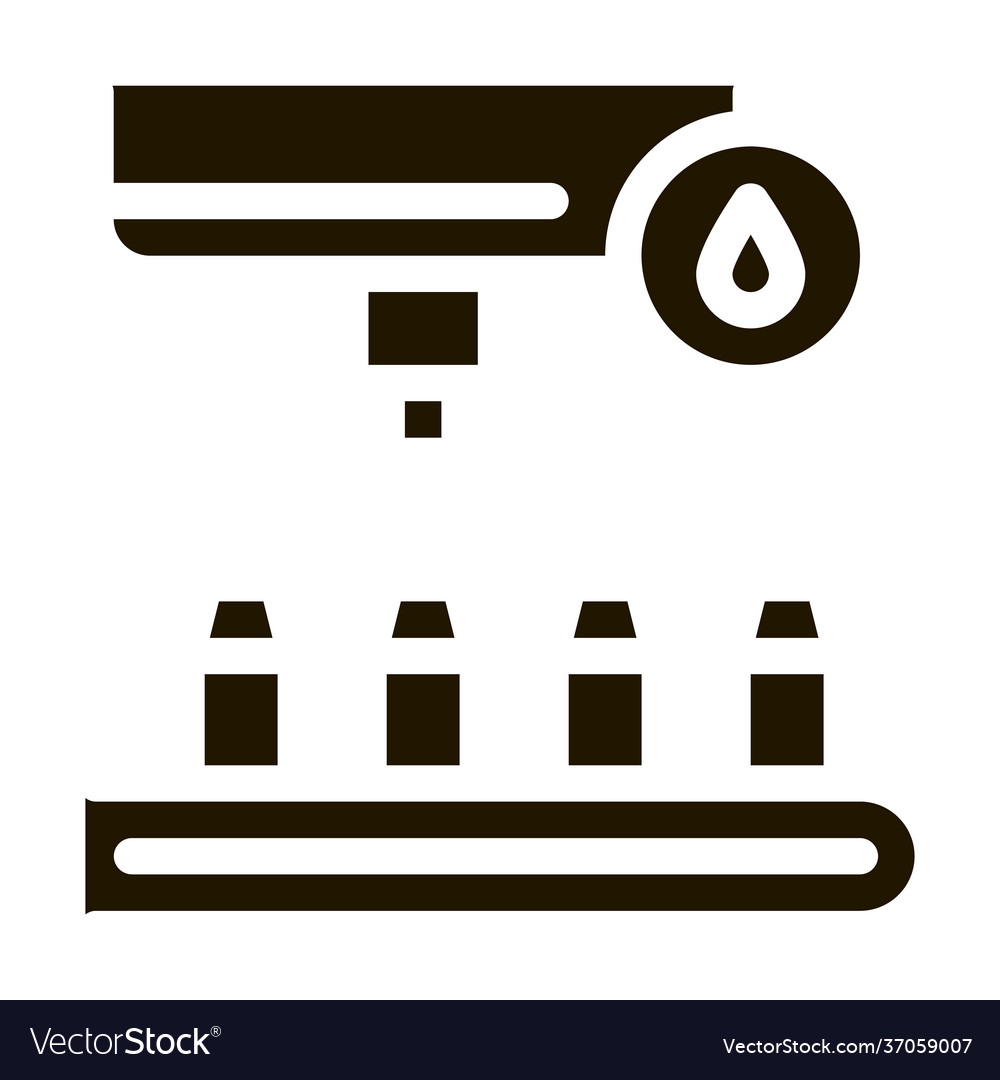 Bottle filling device icon glyph