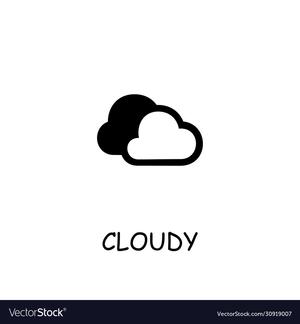 Cloudy flat icon