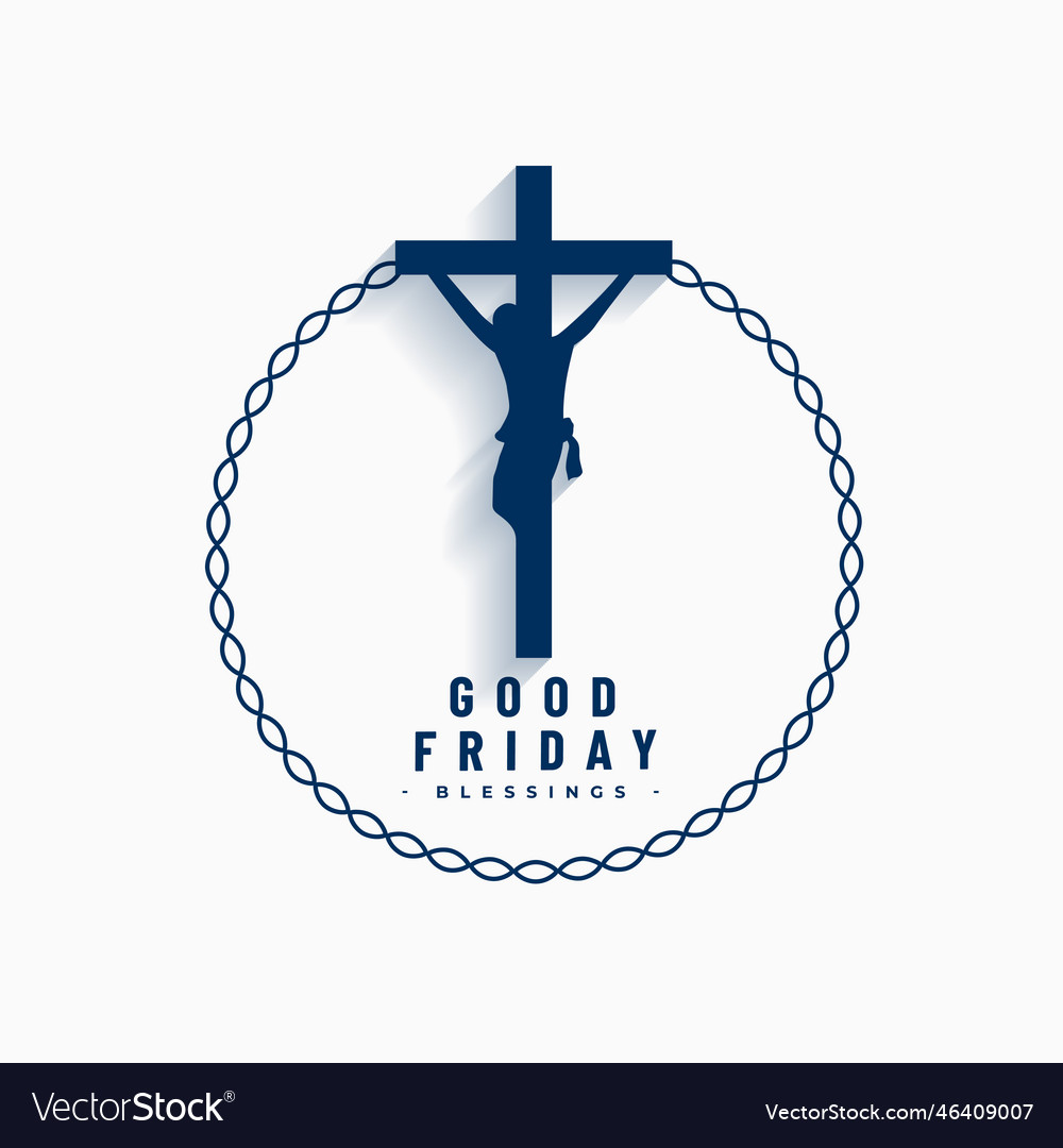 Good friday religious background to commemorate Vector Image