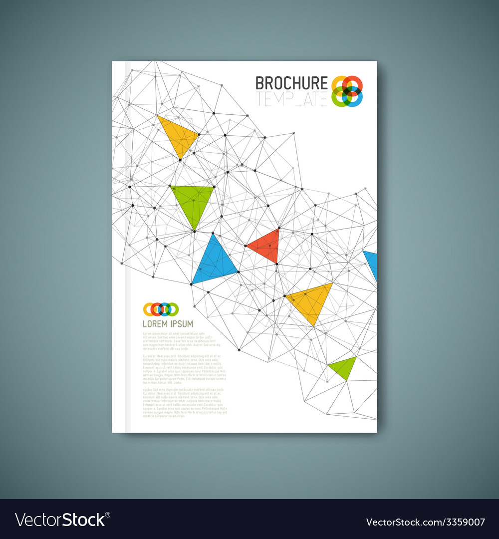 Modern abstract brochure design template