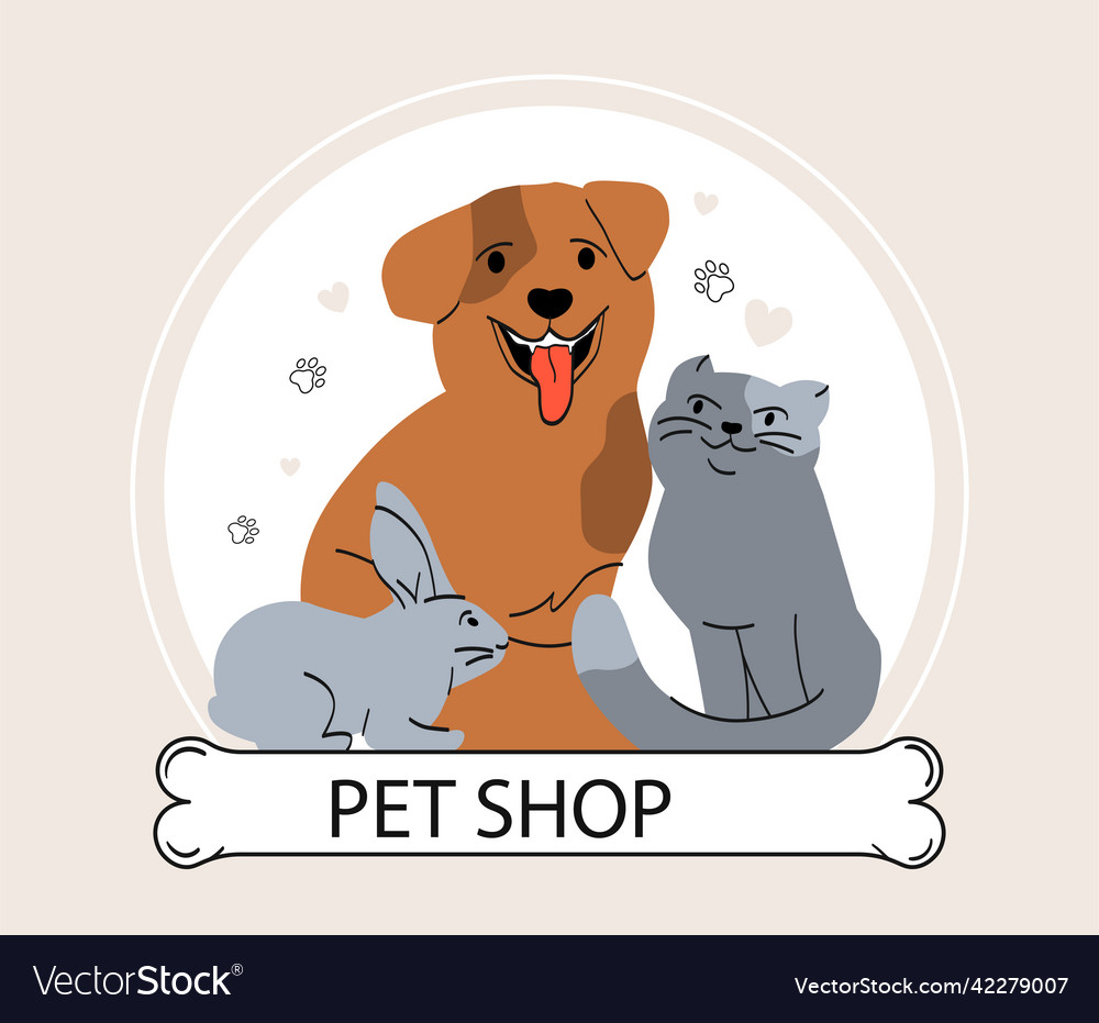 Pet Shop Logo Royalty Free Vector Image - Vectorstock