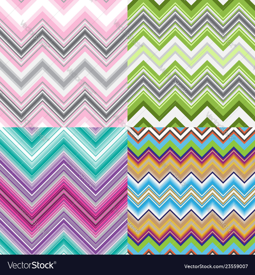 Set abstract striped seamless patterns
