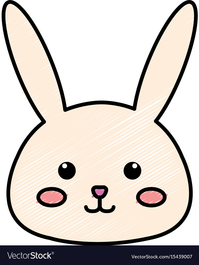 Stuffed animal rabbit Royalty Free Vector Image