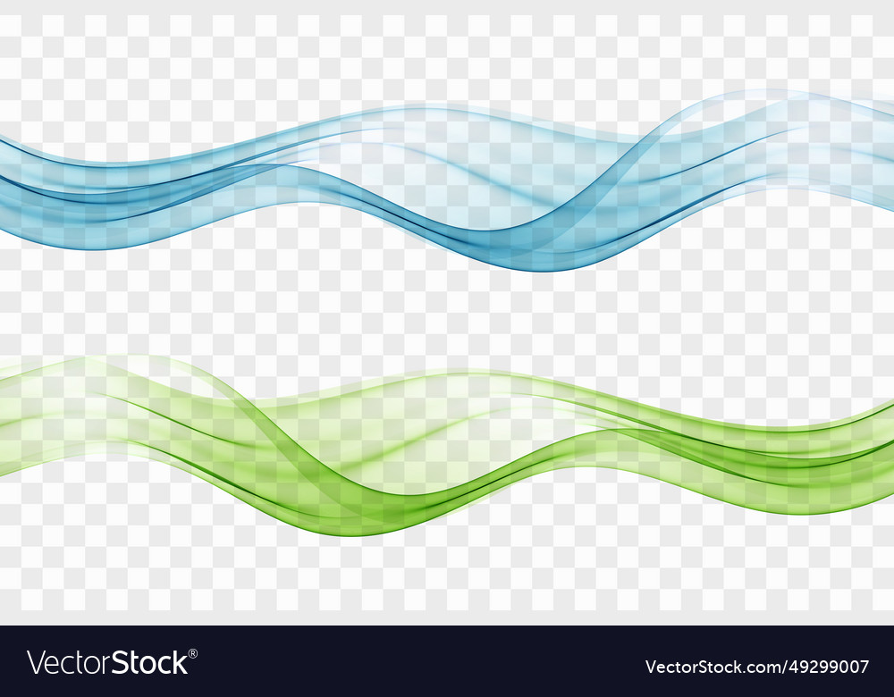 Wave abstract transparent design element vector image Wave abstract transparent design element