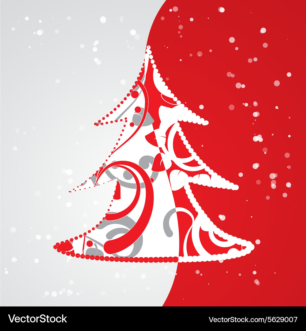 Xmas tree abstract background Royalty Free Vector Image