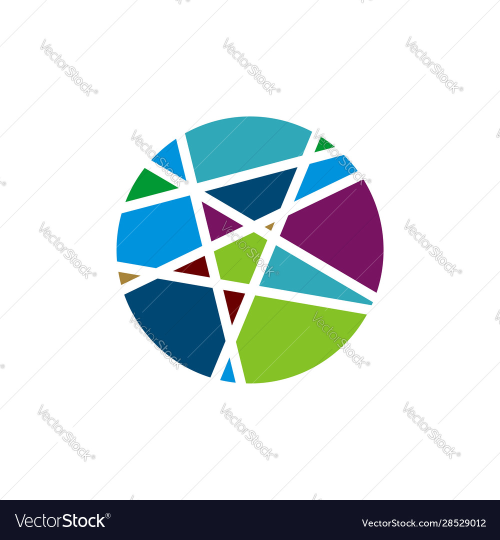 Abstract planet sphere logo template design