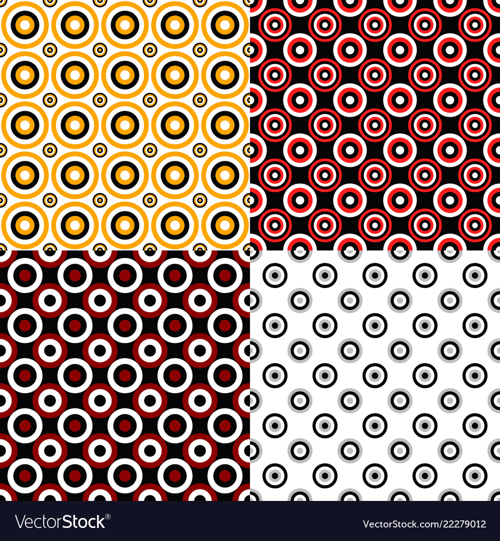 Abstract repeating circle pattern design