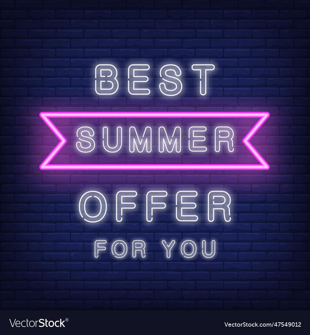 Best summer offer for young lettering in neon