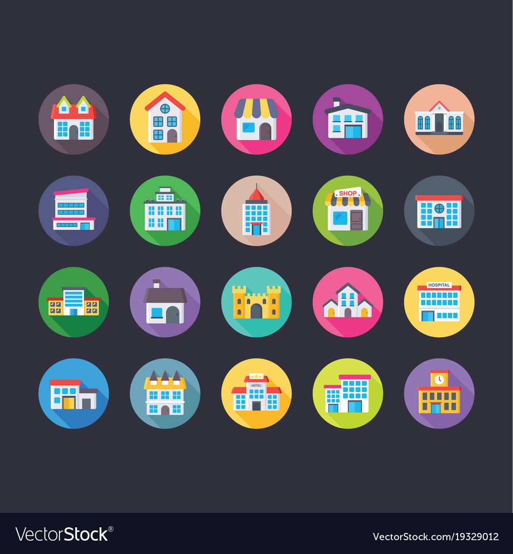 Building Icons Set