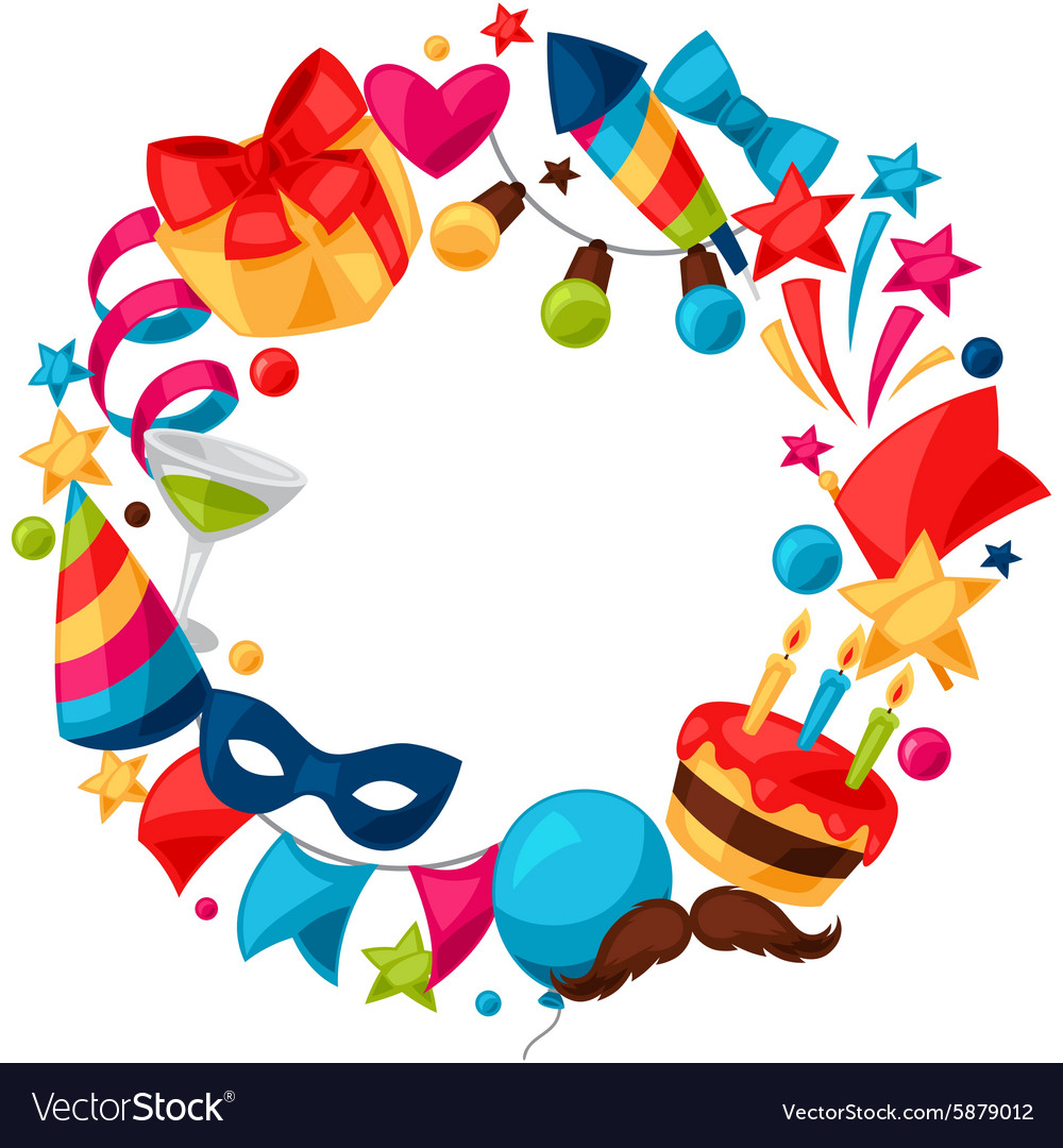 Carnival show and party greeting card