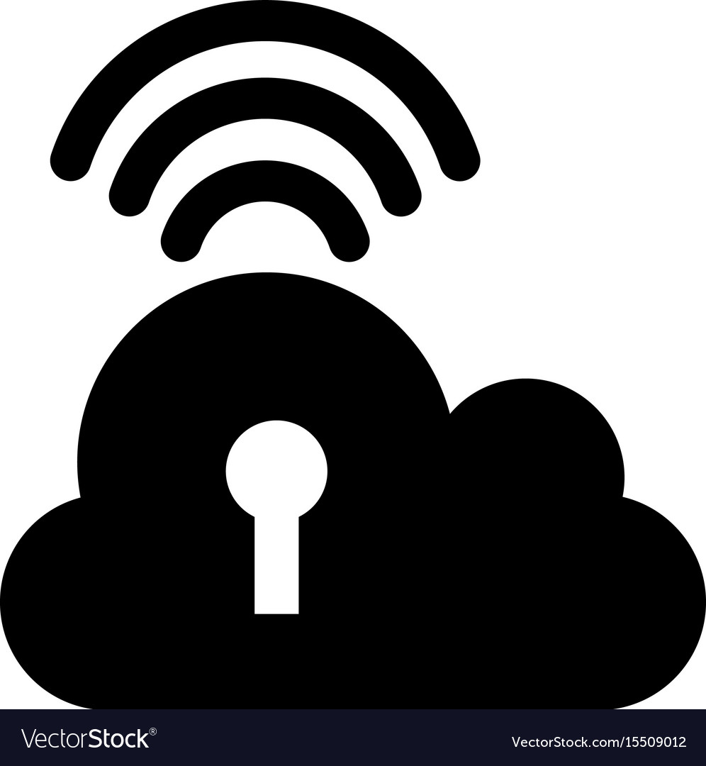 Cloud computing isolated icon