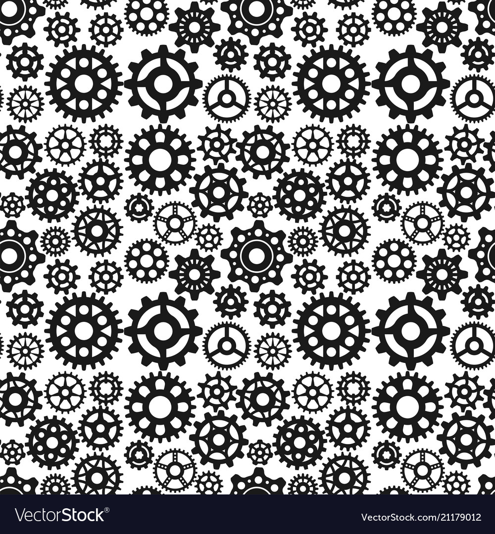 Gears Seamless Pattern