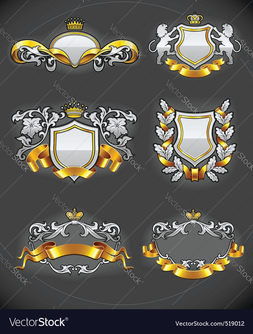 Heraldic vintage Royalty Free Vector Image - VectorStock
