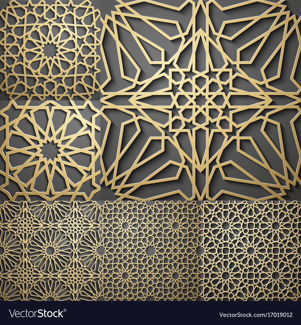 Islamic Pattern Seamless Arabic Geometric Vector Image