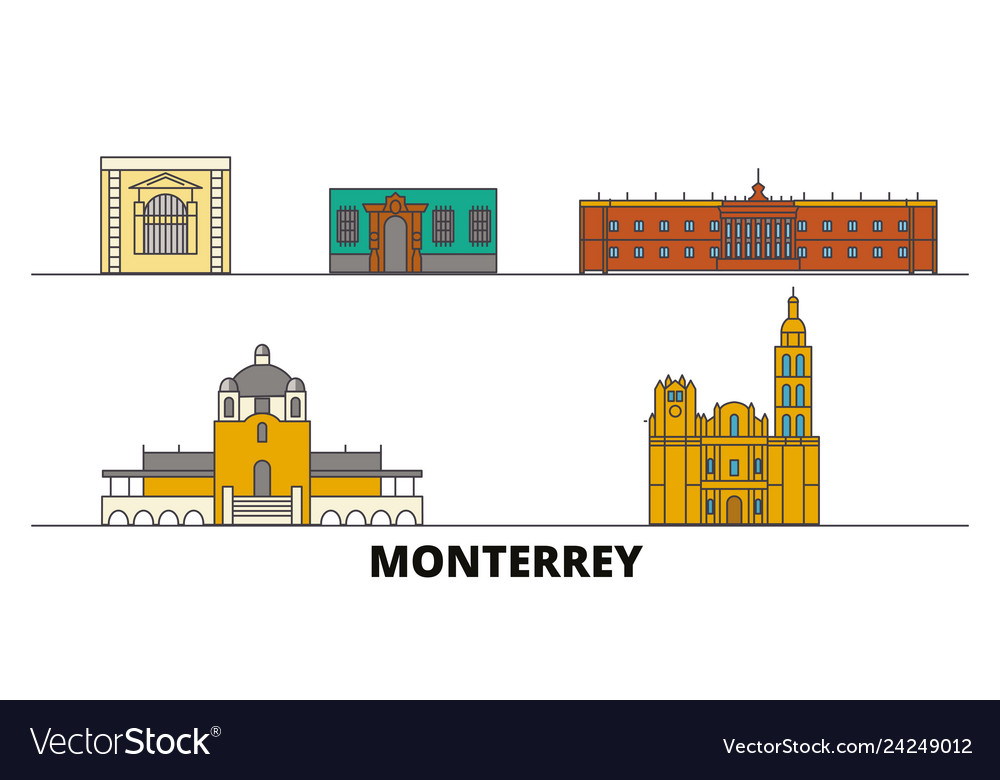 Mexico monterrey flat landmarks