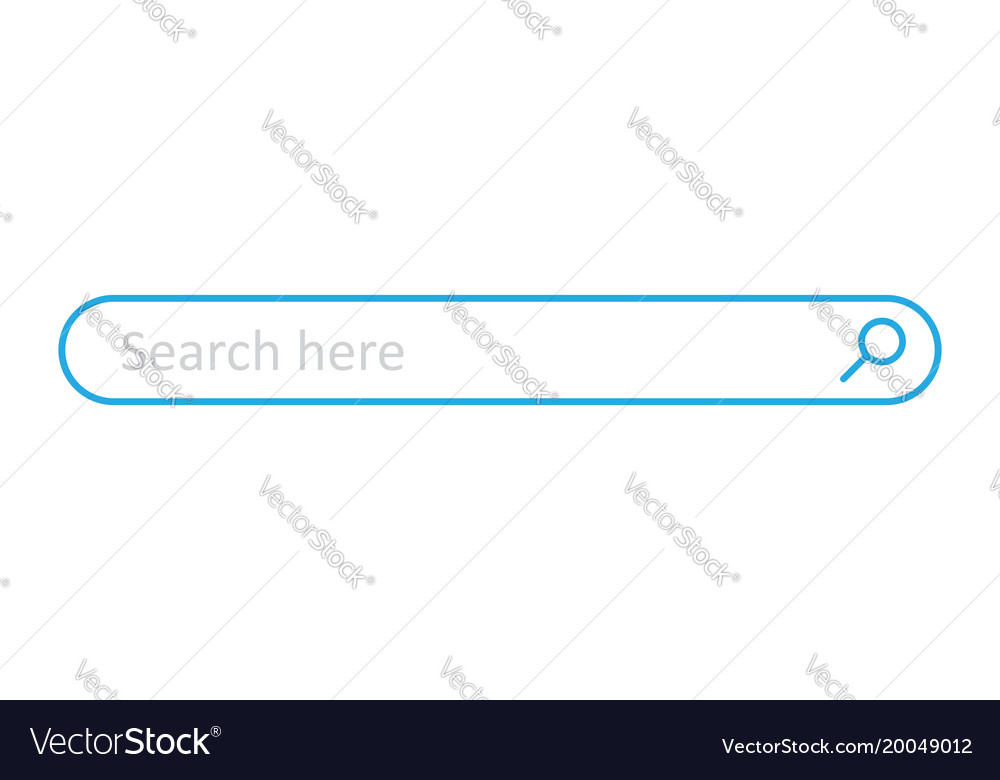 Search bar field interface element with