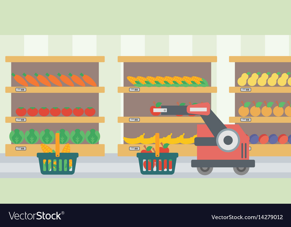 Use of robotic technologies in shopping