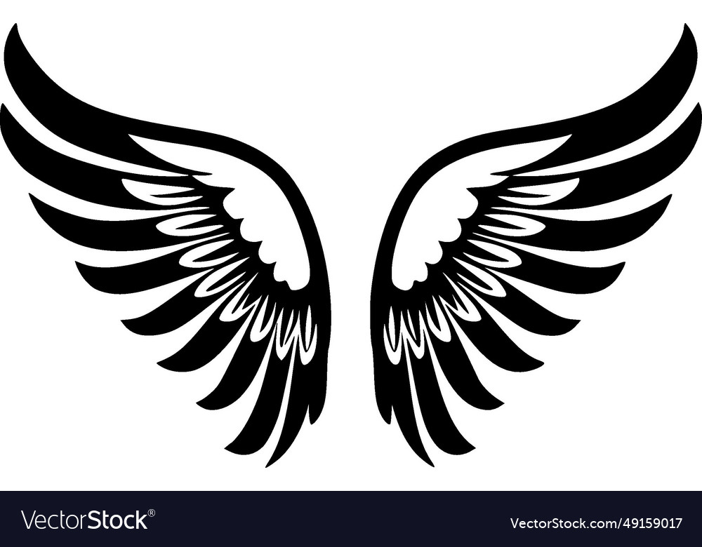 Angel wings - minimalist and simple silhouette