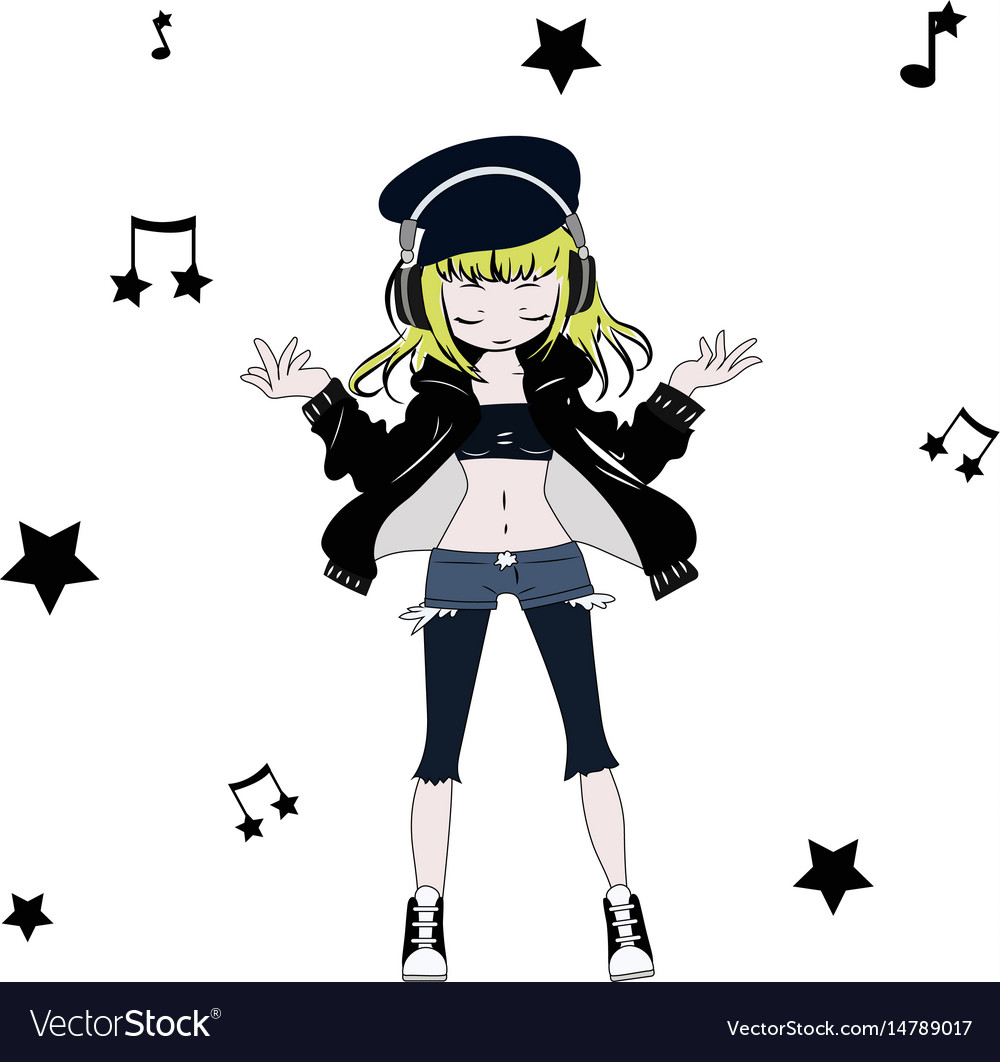 Anime Girl Musik hören