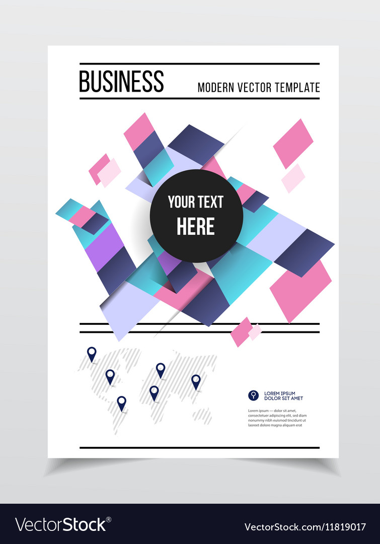 annual report brochure with text a4 size c vector image c vector size