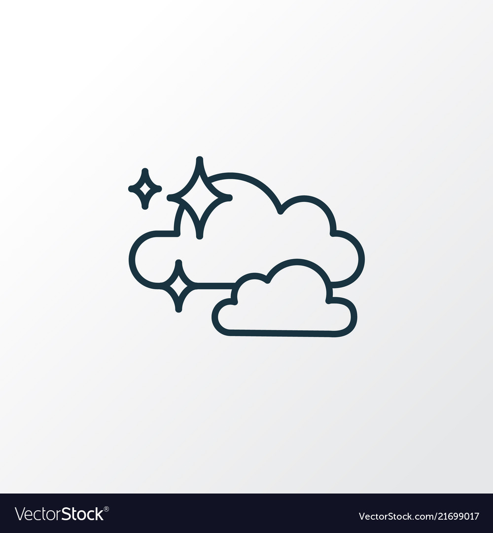 Clean air icon line symbol premium quality Vector Image