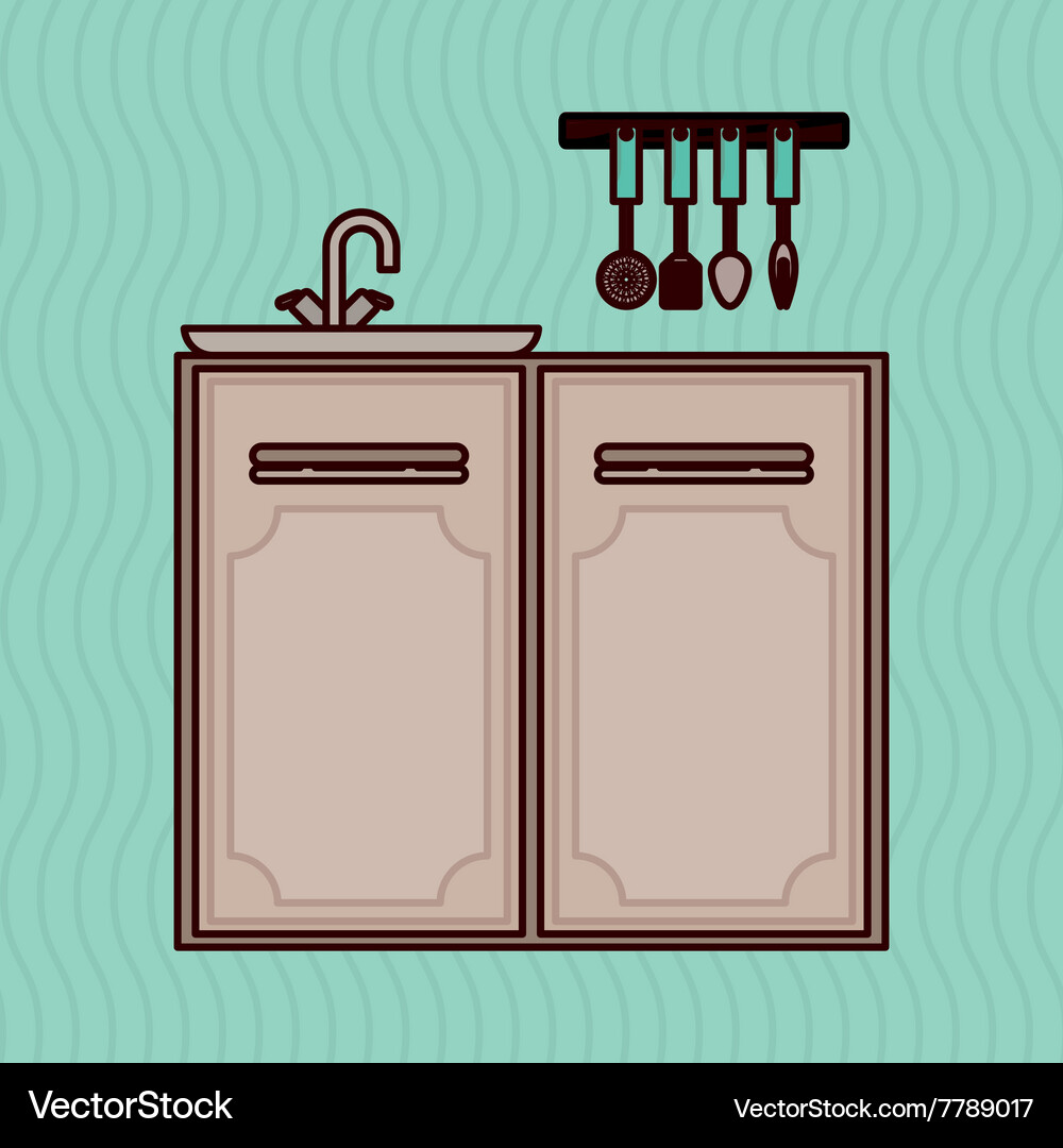 Kitchen icon design Royalty Free Vector Image - VectorStock