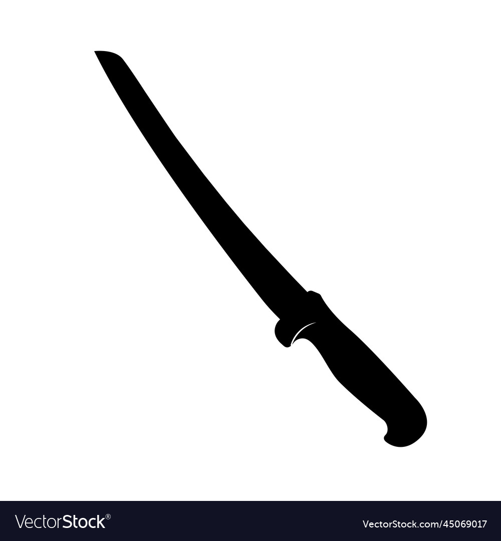 Kitchen knife black and white icon design element