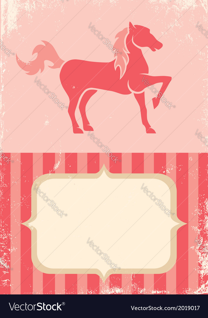 Poster with horse