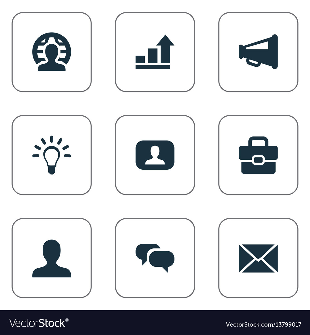 Set of simple job icons