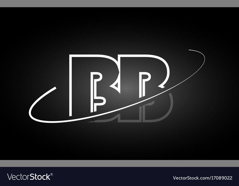 Bb b letter alphabet logo black white icon