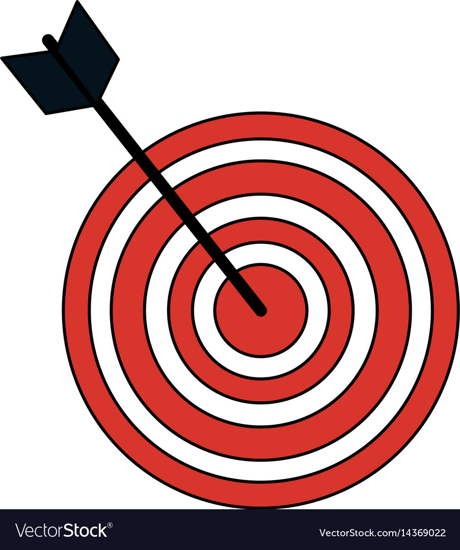 Bullseye or target icon image Royalty Free Vector Image