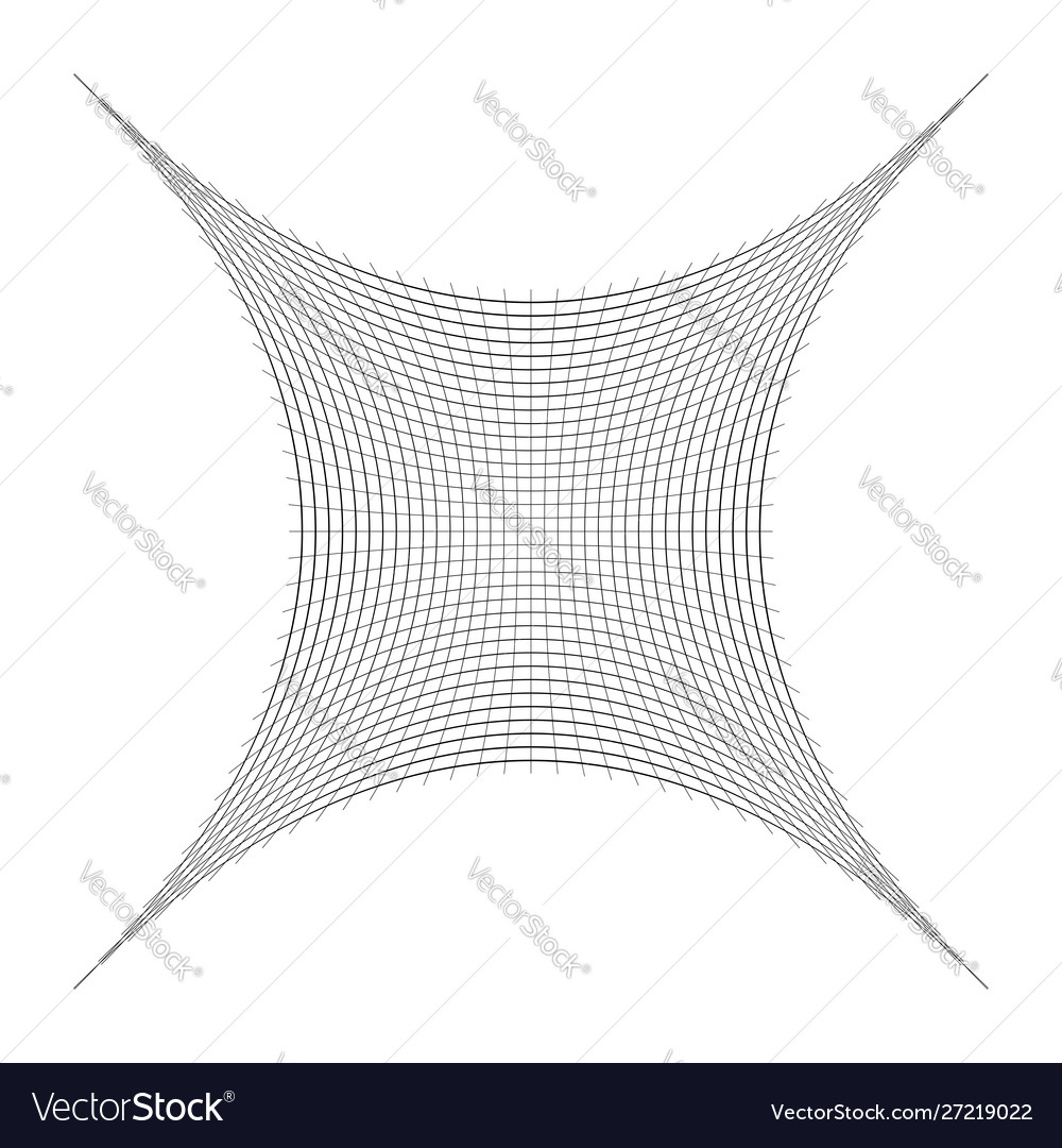 Compressed squeeze squish distortion on grid mesh vector image Compressed squeeze squish distortion on grid mesh