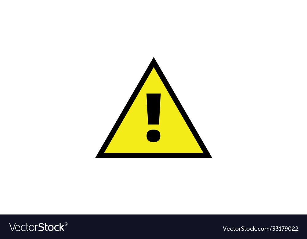 Danger sign attention symbol