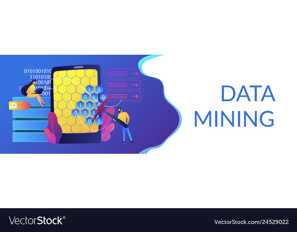 Data mining concept banner header