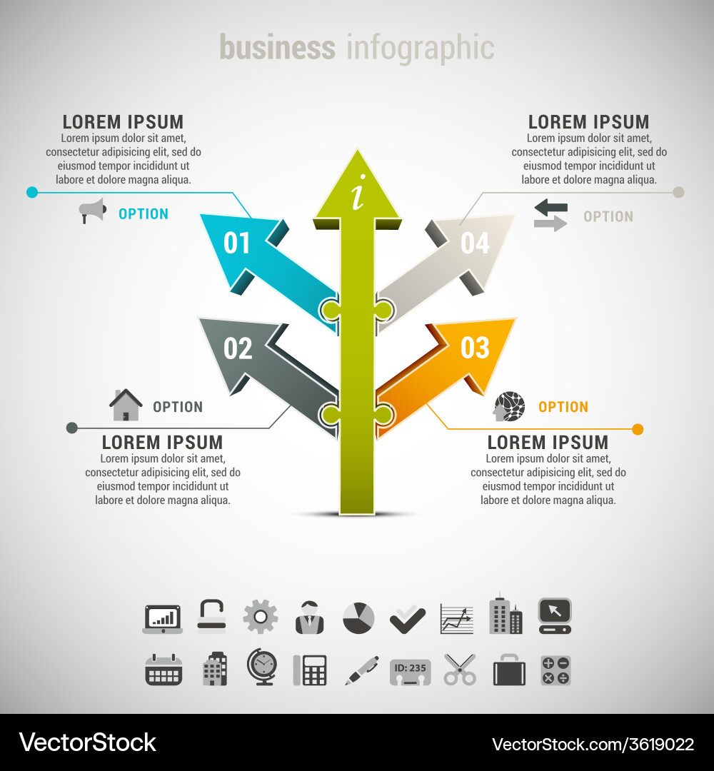 Infographic Royalty Free Vector Image - VectorStock