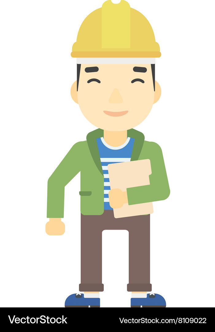 Man holding tablet Royalty Free Vector Image - VectorStock