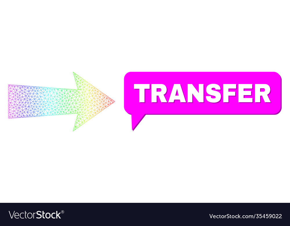 Rainbow net gradient arrow right icon and transfer