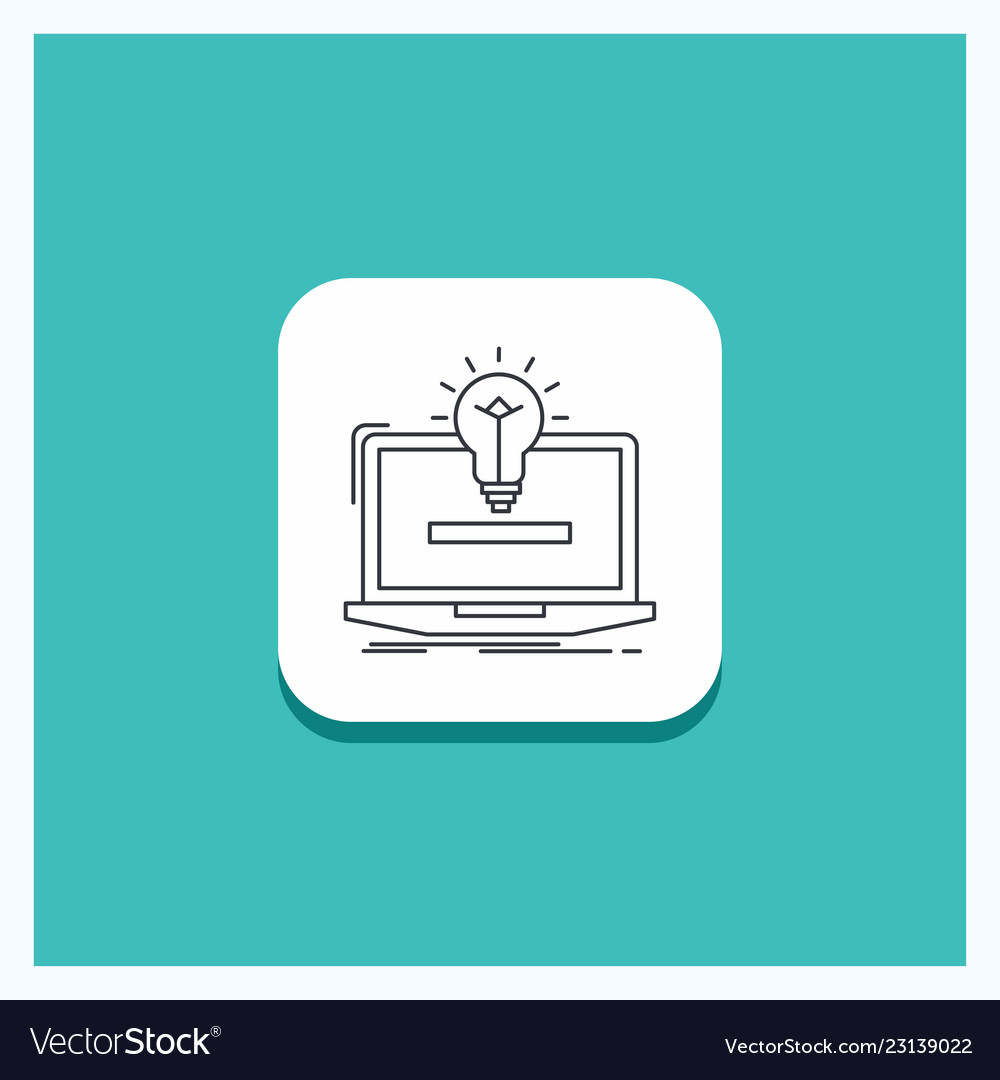 Round button for laptop solution idea bulb
