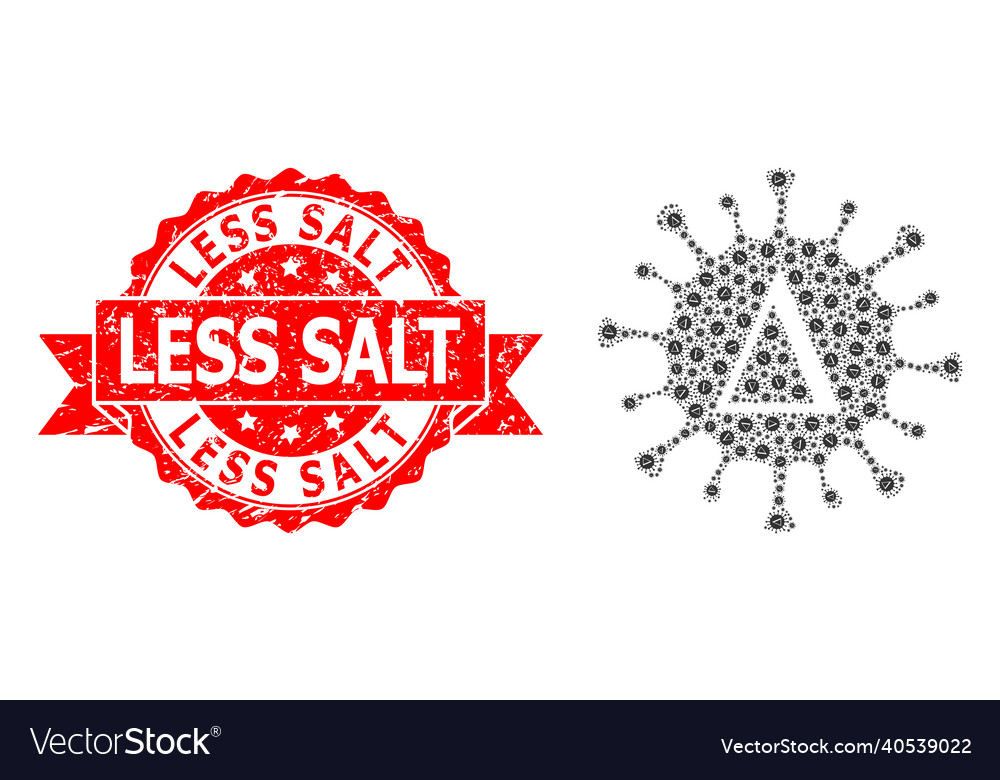 Scratched less salt badge and fractal delta