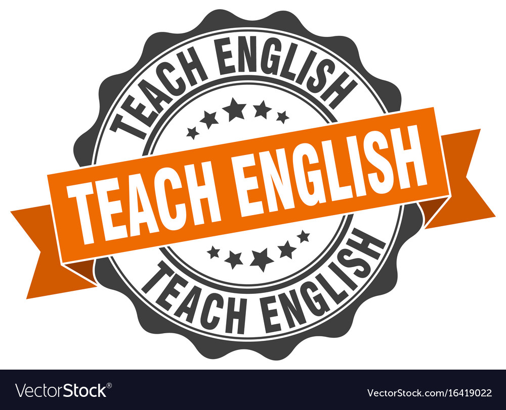 Teach english stamp sign seal