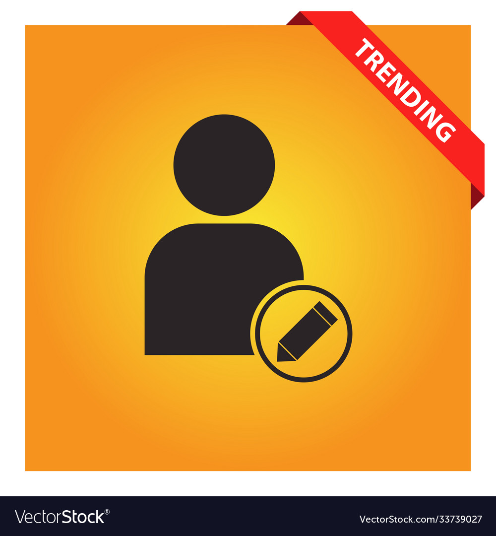 Edit user icon for web and mobile