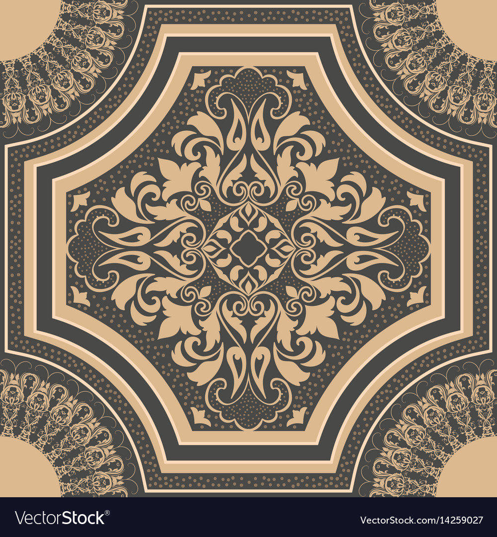 Elegant Damask Floral Pattern
