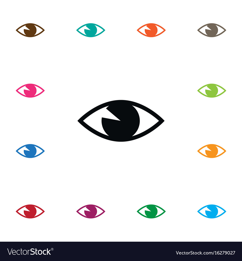 Isolated vision icon see element can