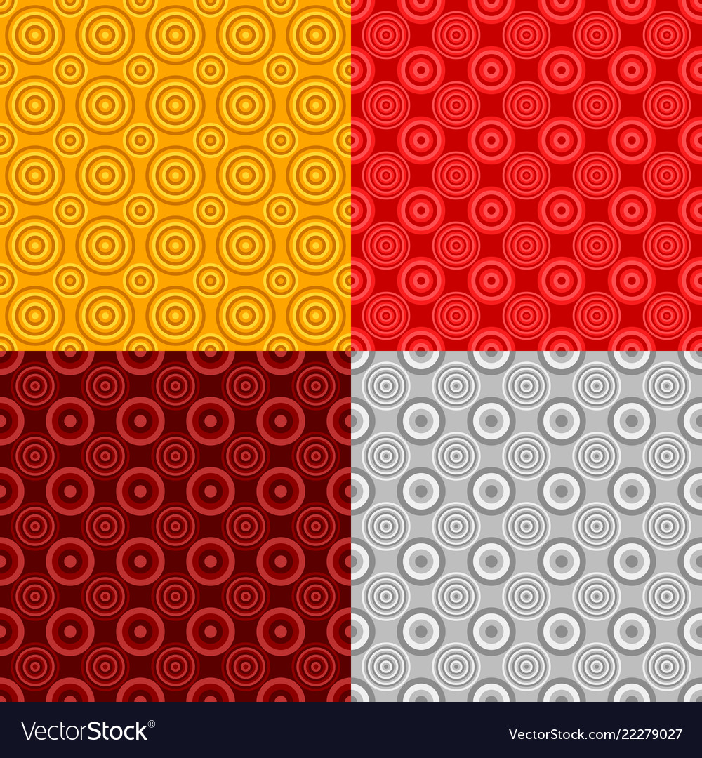 Seamless abstract circle pattern background sets