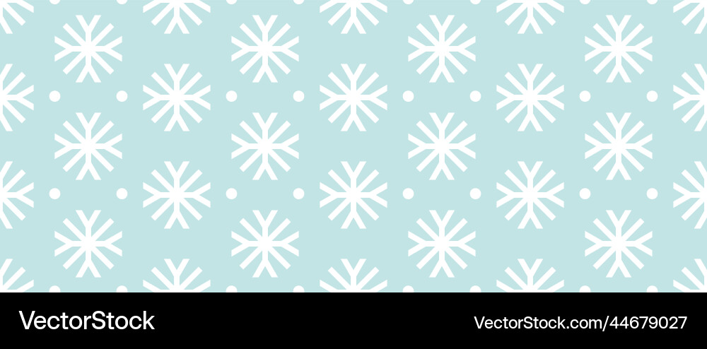Snowflakes seamless pattern Royalty Free Vector Image