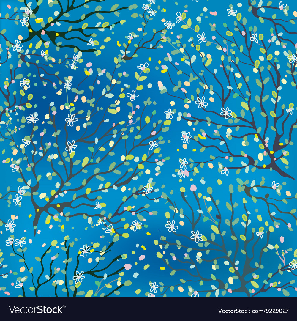 Spring Blossom Branch Pattern