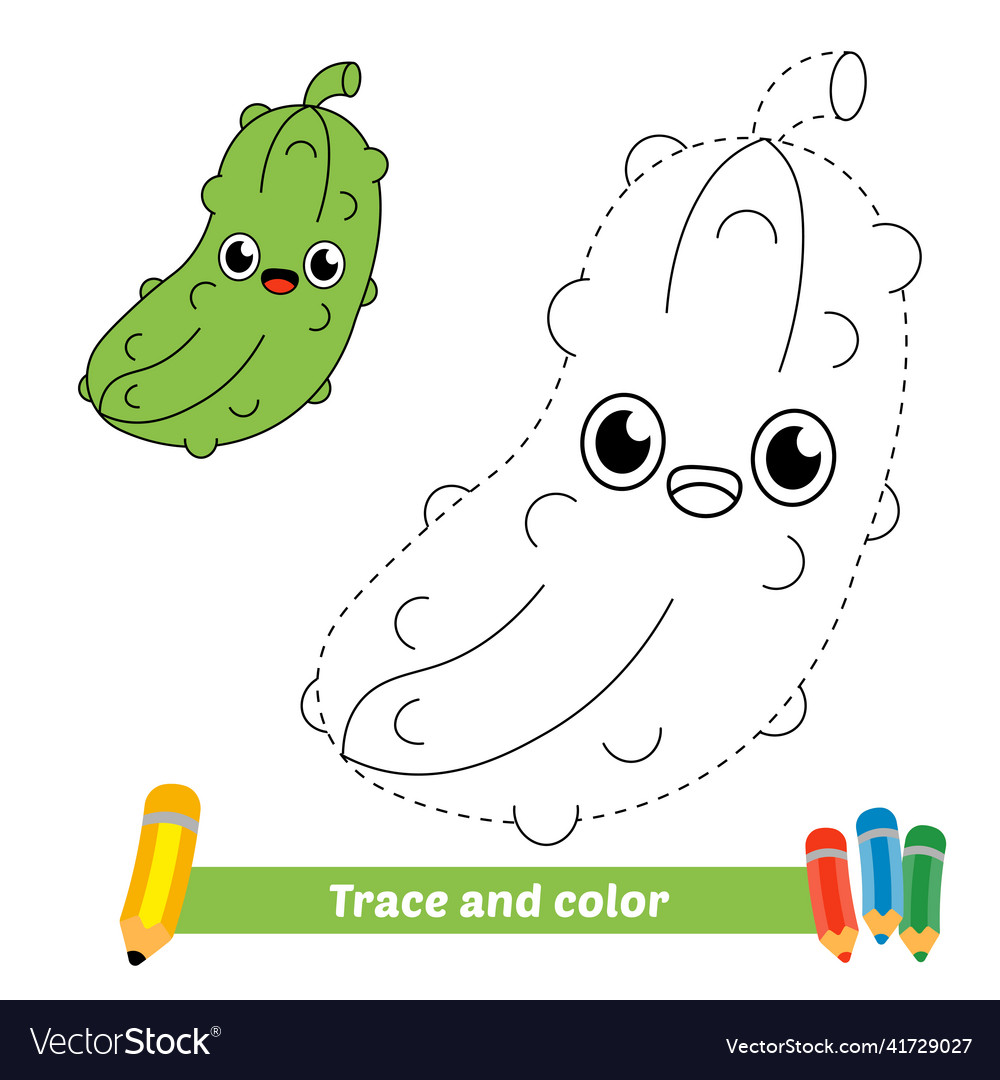 Trace and Color Pickle Activity