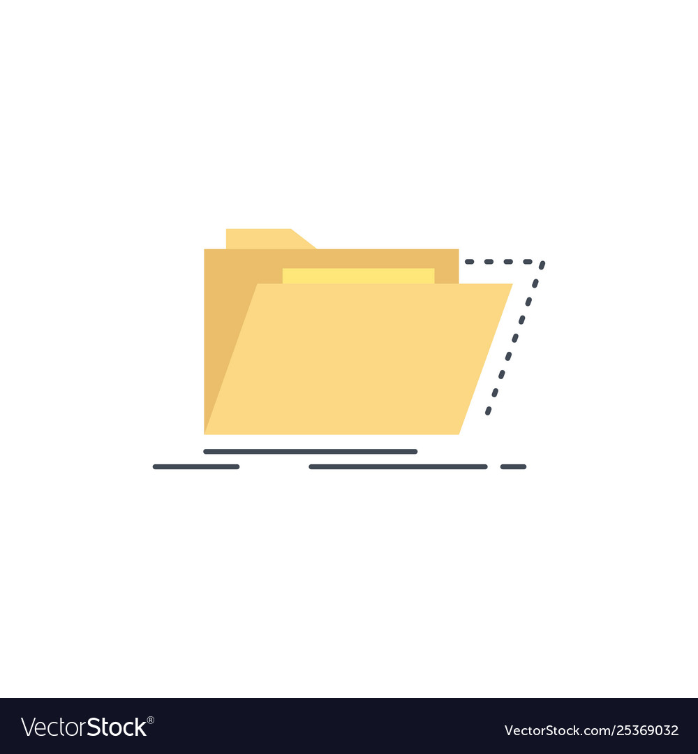 Archive catalog directory files folder flat color